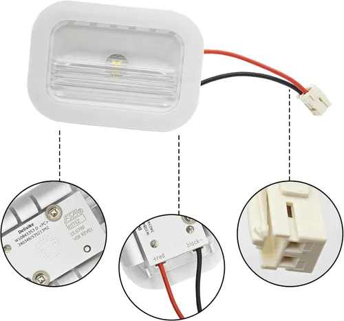 Vista 4 de W10695459 W10843353 W11205083 para Whirlpool Kenmore Maytag Refrigerador Led Light Freezer Board Reemplazo Sustituye 10660728 W10279030 W11126053