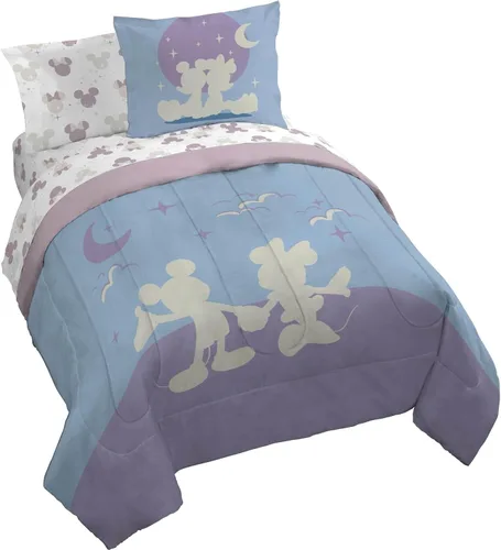 Vista 42 de Jay Franco Disney Lilo and Stitch - Juego de edredón tamaño Twin, ropa de cama de 5 piezas, incluye juego de sábanas y fundas de almohada, ropa