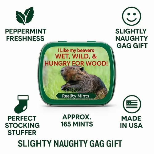 Vista 6 de I Like Beavers Mentas para amigos, regalos de Pascua para adultos, rellenos de calcetines traviesos, mejor amigo para hombres, mentas