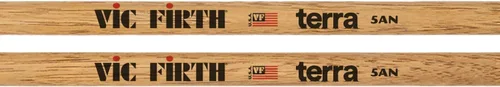 Vista 2 de Vic Firth 5ATN Terra - Baquetas de madera, punta de nailon