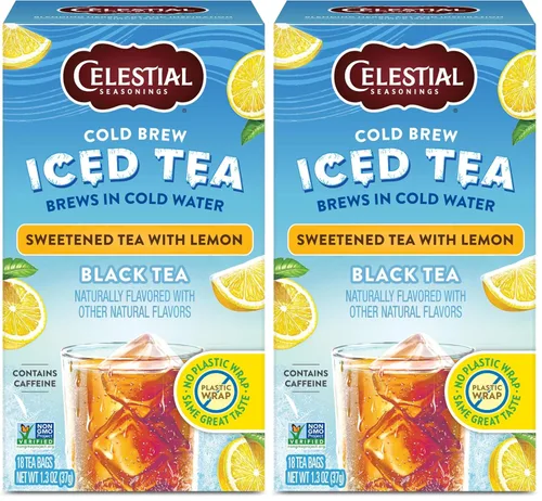 Vista 9 de Celestial Seasonings Cold Brew Citrus Sunrise Iced Tea 18 bolsitas de té