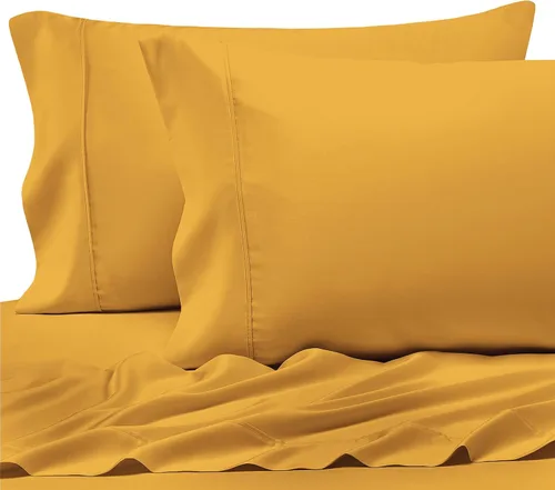 Vista 89 de Juego de 2 fundas de almohada de 100 % algodón puro, tamaño King, color plateado, lujosas fundas de almohada de algodón de fibra larga de 400 hilos
