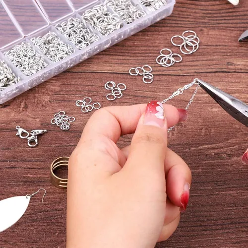 Vista 2 de Alicates de Punta de Aguja de 4.5 Pulgadas Alicates de Joyería de Súper Precisión Herramientas para Hacer Joyas Mango de Agarre Cómodo Alicates