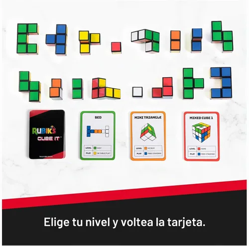 Vista 5 de Cubo de Rubik, Cube It, Juego de Mesa de Secuencia de Rompecabezas 3D de 2 Jugadores, Actividad de Alivio del Estrés, Juguete de Dedos, Cubo