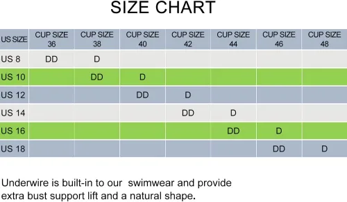Vista 2 de Hilor Traje de baño tankini con aros para mujer, con cuello en V torcido, para busto grande, acampanado