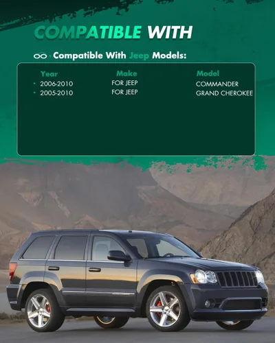 Vista 2 de SCITOO Kit de elevación y nivelación de 2 pulgadas (5 cm) con espaciador de suspensión delantero para Jeep Grand Cherokee 2005-2010, para Jeep