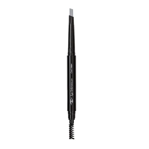 Vista 7 de Eye Embrace Cool Helen: Lápiz de Cejas Gris Claro – Impermeable, Automático de Doble Punta con Punta Angulada y Cepillo Spoolie, Libre de Crueldad