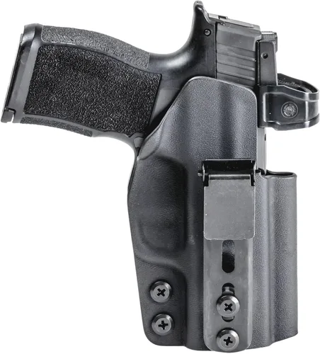 Vista 7 de Rounded OWB Pancake Holster - Outside Waistband Carry, American Made, Concealment Express, Black Kydex, Optics Ready, Fits
