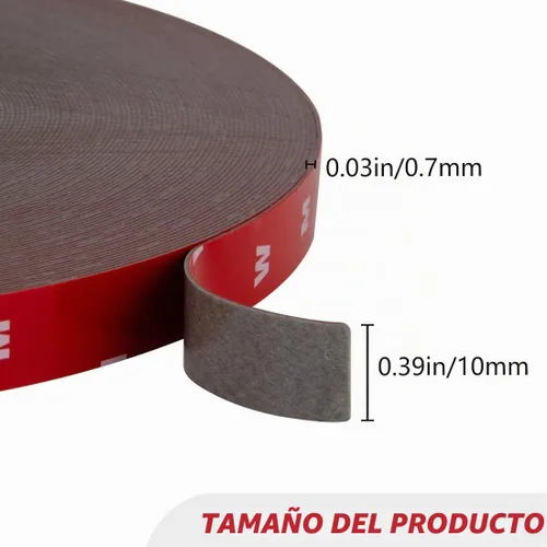 Vista 2 de CloudBuyer Cinta de montaje de doble cara de 108 pies, resistente, adhesivo de espuma impermeable para tiras LED y decoración de oficina en casa