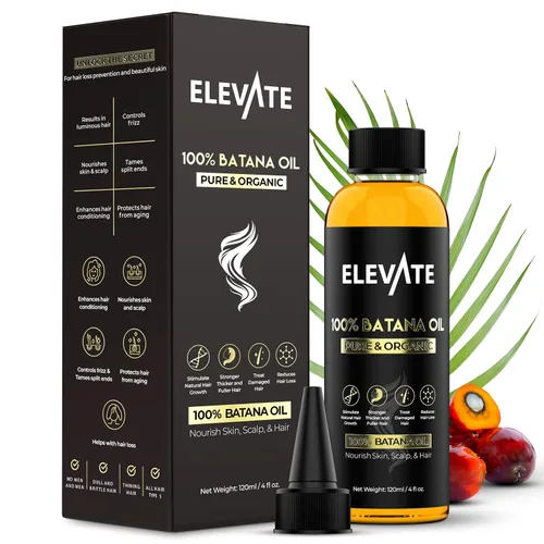 Vista 10 de Elevate Aceite de batana para el crecimiento del cabello Aceite orgánico crudo 100% puro y natural de Honduras Suero prensado en frío y sin