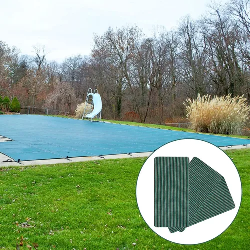 Vista 7 de Kit de parches para cubierta de seguridad para piscina, kit de reparación de cubierta de seguridad para piscina, parche autoadhesivo de malla verde