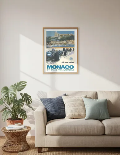 Vista 6 de Póster del 24º Gran Premio de Mónaco de 1966 - Circuit de Mónaco