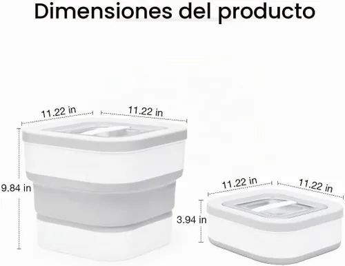 Vista 3 de Conworld Contenedor de detergente para ropa sucia, dispensador de polvo para ropa con cuchara para decoración y accesorios de lavandería, ahorro