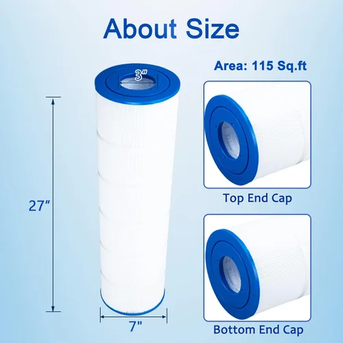 Vista 2 de PELLUCID C-7468 Filtro de piscina compatible con Jandy CL 460, CV460, R0554600, A0558000, Unicel C-7468, Pleatco PJAN115, Filbur FC-0810, sistema