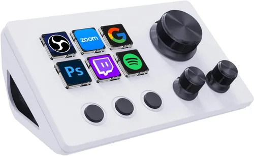 Vista 8 de TreasLin Stream Controller Deck with12 Customizable Macro Keypad to Trigger Actions in OBS Twitch YouTube for Content Creators Stream Dock
