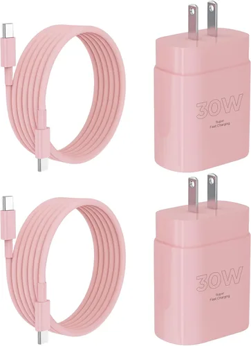Vista 13 de Cargador para iPhone 17 16 15 cable de carga rápida de 10 pies, bloque de cargador USB C de 30 W para i Phone 15 16 16e 17 Air Plus Pro Max/iPad