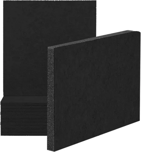 Vista 10 de AP1259 - Kit de 12 paneles de espuma autoadhesivos acústicos de alta calidad para estudio de grabación, cine en casa y oficina, tablero de espuma