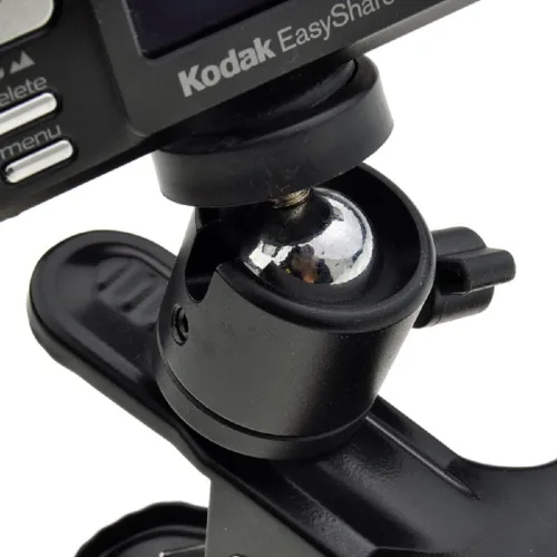 Vista 3 de SLOW DOLPHIN Soporte reflector de flash con clip para trípode con clip para cámara de fondo de estudio con trípode giratorio 360, mini cabeza