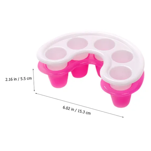Vista 2 de Cuenco de remojo de uñas, 2 unidades, cuenco de remojo de uñas, accesorio de arte de uñas, recipiente para exfoliación, recipiente de remojo