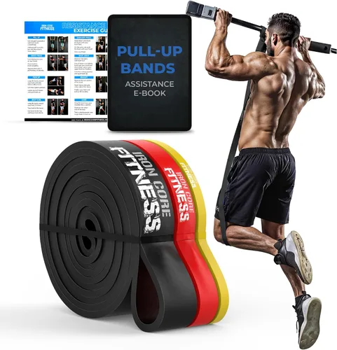 Vista 9 de Bandas de Resistencia de Asistencia para Dominadas - Bandas de Potencia de Bucle Largo para Hombres y Mujeres - Entrenamiento de Fuerza, Potencia