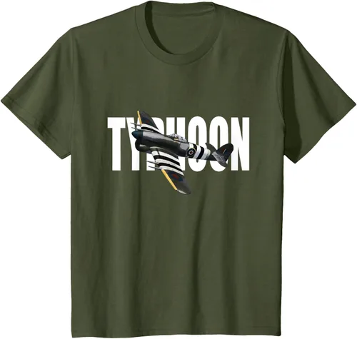 Vista 10 de RAF Hawker Typhoon WW2 Fighter Aircraft T-Shirt