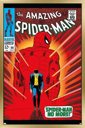 Vista 14 de Trends International Marvel Comics Amazing Spider-Man #50 - Póster de pared, 22.4 pulgadas de largo x 14.7 pulgadas, versión enmarcada en madera