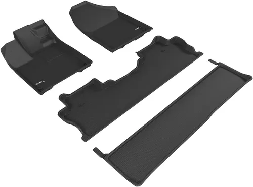 Vista 10 de 3D MAXpider Alfombrilla de ajuste personalizado Kagu (negra) Compatible con Honda Ridgeline 2017-2026 - Fila delantera