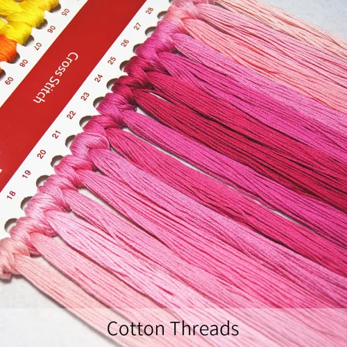 Vista 5 de Redxing Kits de punto de cruz estampados, kit de bordado para principiantes y adultos, gama completa de patrones de bordado, kits de iniciación