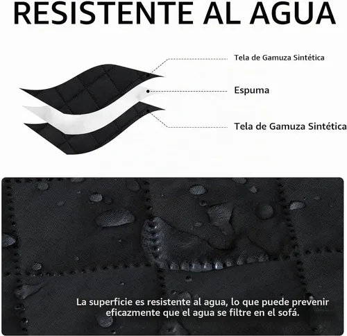 Vista 3 de ISSUNTEX - Fundas de sofá seccional para perros, funda reversible en forma de L para sofá, funda de chaise lounge resistente al agua, protector