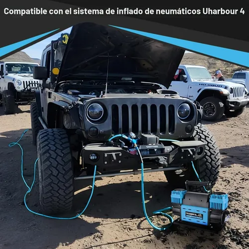 Vista 6 de Uharbour Compresor de aire todoterreno de 12V 10.6 CFM con manómetro