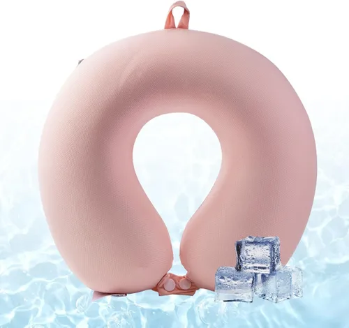 Vista 21 de Almohada de cuello de viaje de espuma viscoelástica para adolescentes y Pingüino