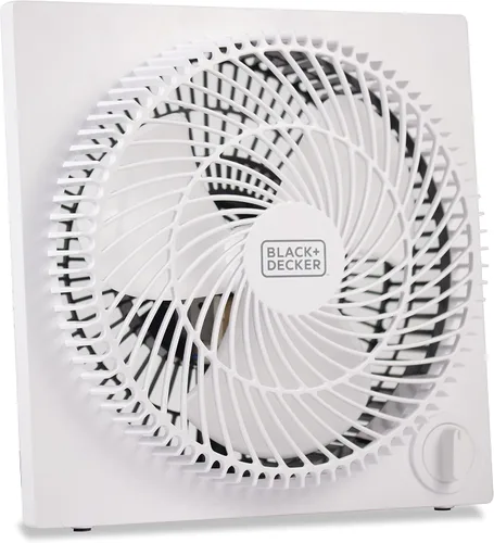Vista 12 de BLACK+DECKER - Ventilador de caja sin marco de 9 pulgadas, ventilador de escritorio independiente con 3 configuraciones de velocidad, ventilador