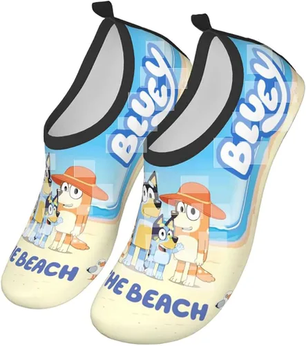 Vista 2 de NZHMZJK Zapatos de agua para niños y niñas, calcetines acuáticos de secado rápido, para natación, playa, yuga, ejercicio, deporte, piscina, camping