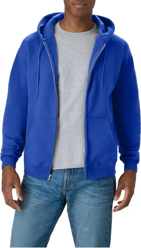 Vista 14 de Hanes Ecosmart - Sudadera con capucha y cremallera completa para hombre Ceniza