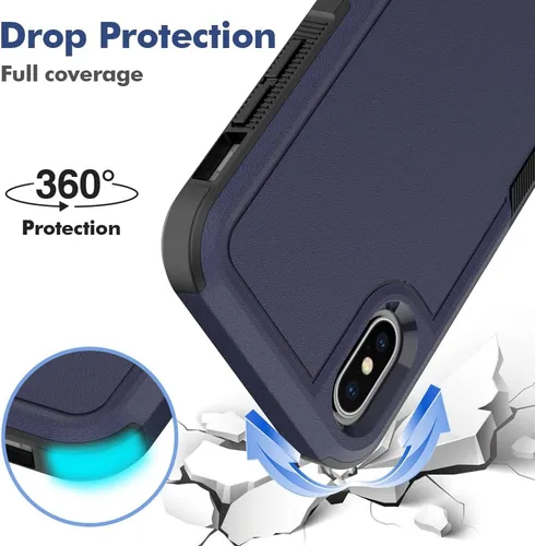 Vista 91 de Jeylly Funda para iPhone SE/Funda para iPhone 5S, Exterior de Plástico Duro que Absorbe Golpes + Interior de Silicona de Goma Defensor contra