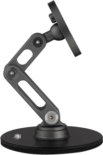 Vista 5 de ClikDock Soporte Magnético para Teléfono Celular con Carga Inalámbrica, Gira 360°, Construcción de Aluminio, Compatible con Teléfonos MagSafe
