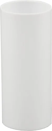 Vista 2 de Creative Hobbies Cubiertas de vela de plástico blanco con base media, 3 pulgadas de alto, paquete de 6