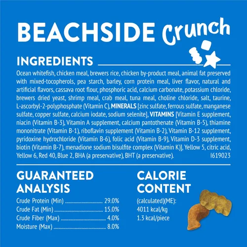 Vista 6 de Purina Friskies Golosinas para gatos, Party Mix Beachside Crunch - (Paquete de 10) Bolsas de 2.1 oz