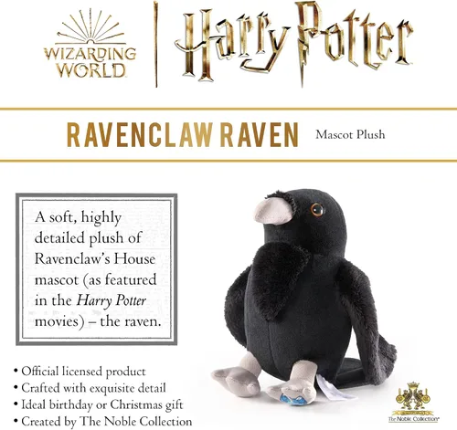 Vista 3 de The Noble Collection Harry Potter - Mascota de peluche Ravenclaw