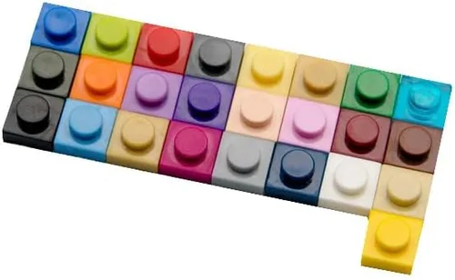 Vista 4 de Platos grises clásicos a granel, placa gris oscuro 1x1, placas de construcción planas 200 piezas, compatibles con piezas y piezas de Lego: 1x1