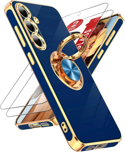 Vista 53 de LeYi Funda para iPhone XR: con Protector de Pantalla de Vidrio Templado [Paquete de 2] Soporte de Anillo Giratorio de 360°, Soporte Magnético