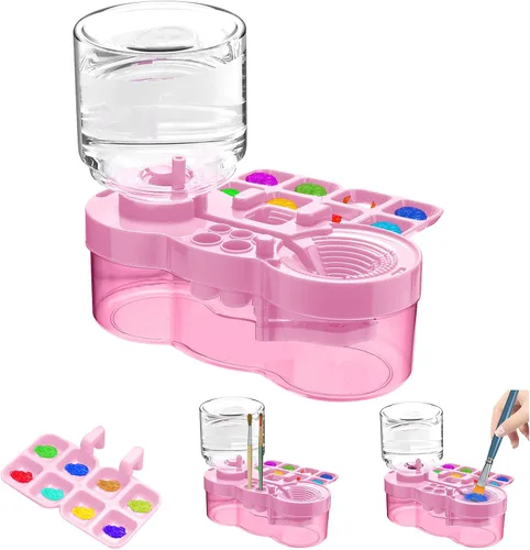 Vista 11 de 2025 Herramienta Mejorada de Limpieza de Pinceles de Pintura, Taza Enjuagadora de Pinceles con Circulación de Agua Corriente para Pintura Artística