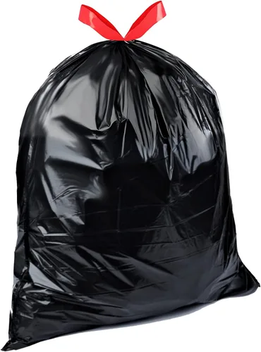 Vista 2 de Amazon Basics Lawn & Leaf - Bolsas de basura con cordón, 39 galones, 40 unidades, color negro, sin perfume