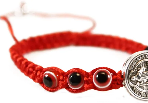 Vista 5 de Pulsera De San Benito Multi-Mal De Ojo Ajustable Protección Prosperidad Buena Suerte Pulsera De San Benito Con Ojitos Proteccion Prosperidad Y Buena
