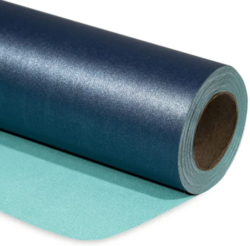 Vista 44 de RUSPEPA Papel de regalo negro mate, color liso perlado, papel lustre perfecto para bodas, cumpleaños, Navidad, baby shower, 17 pulgadas x 32.8 pies