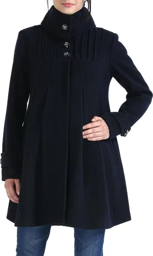 Vista 6 de Ropa exterior Jessie - Abrigo plisado de lana para mujer, chaqueta de invierno para embarazo