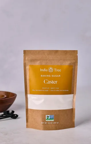 Vista 4 de India Tree Azúcar Caster Superfino, bolsa de 1 libra Azúcar premium para hornear y postre