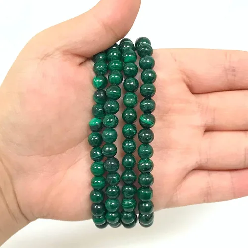 Vista 37 de Gem Avenue Handmade Round Bead Stretch Bracelet Unisex Natural Stone Beaded Jewelry for Men & Women, Elastic Wristband for Daily Wear
