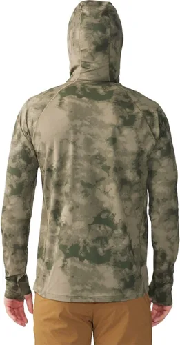 Vista 2 de Mountain Hardwear Sudadera elástica con capucha para hombre para senderismo, casual, campamento y mochilero