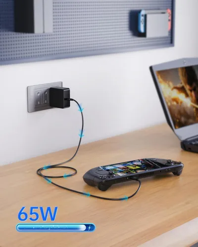 Vista 4 de Superer Cargador para portátil Samsung, USB C 65 W, compatible con Galaxy Book Pro 360, Chromebook 4 4+, Notebook 9 Pen Pro NP950QDB NP930XDB Negro